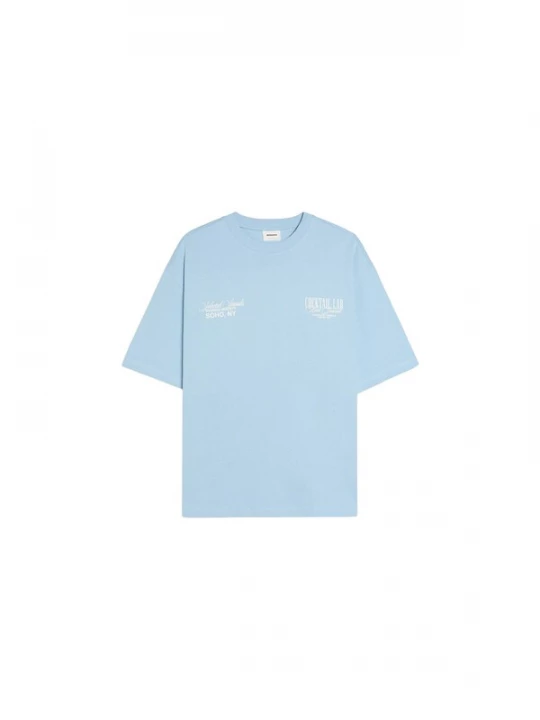 Foto van product Bershka Shirt lichtblauw / wit