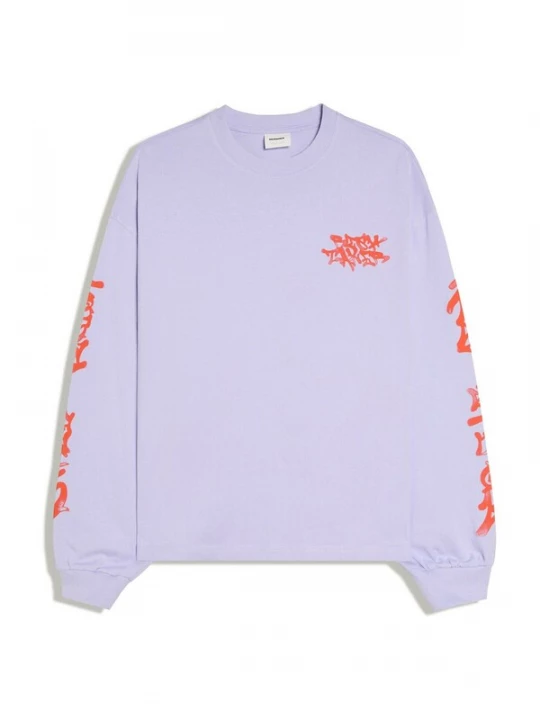 Foto van product Bershka Shirt lichtlila / donkeroranje