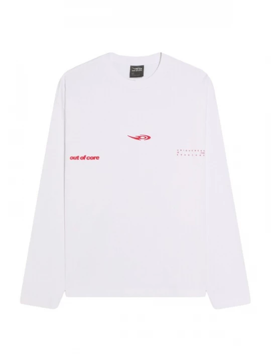 Foto van product Bershka Shirt 'OUT OF CORE' rood / wit