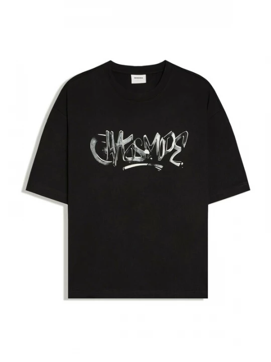 Foto van product Bershka Shirt pastelgroen / zwart