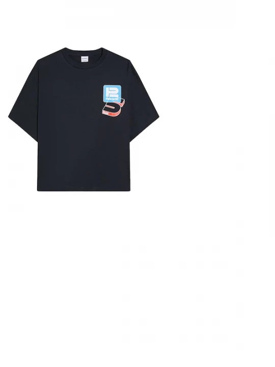 Foto van product Bershka Shirt 'RACING' blauw / navy / oranje / wit