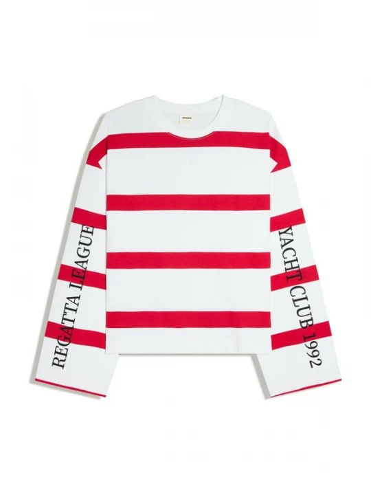 Foto van product Bershka Shirt rood / zwart / wit