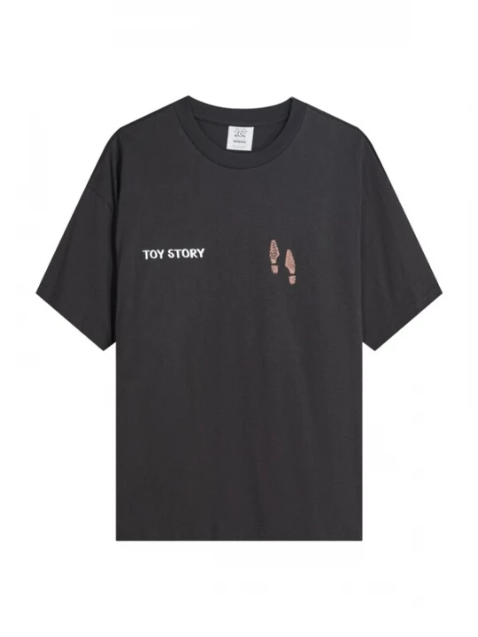 Foto van product Bershka Shirt 'TOY STORY' bruin / geel / donkergrijs / wit