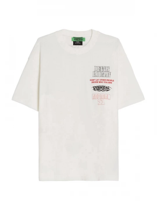 Foto van product Bershka Shirt vuurrood / zwart / wit