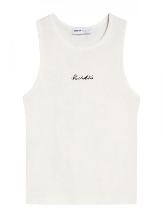 Foto van product Bershka Shirt zwart / offwhite