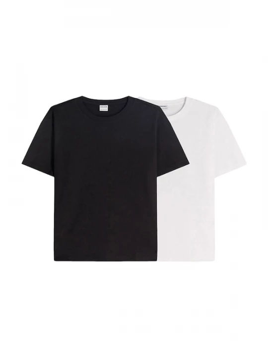Foto van product Bershka Shirt zwart / wit