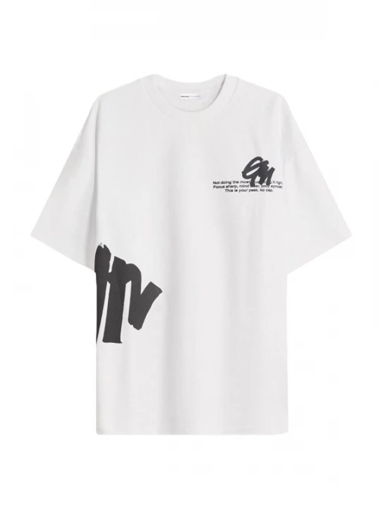 Foto van product Bershka Shirt zwart / wit