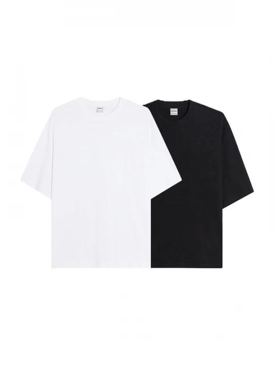 Foto van product Bershka Shirt zwart / wit