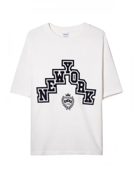 Foto van product Bershka Shirt zwart / wit