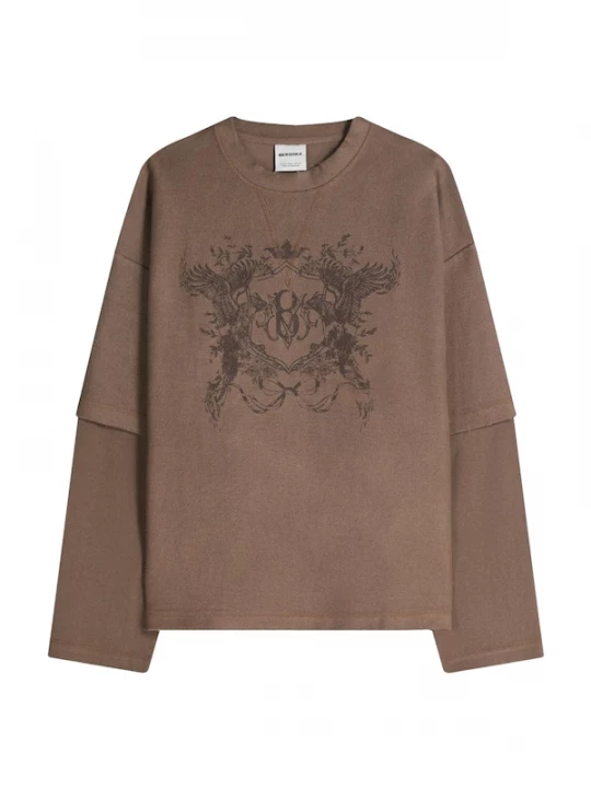 Foto van product Bershka Sweatshirt chocoladebruin / donkerbruin