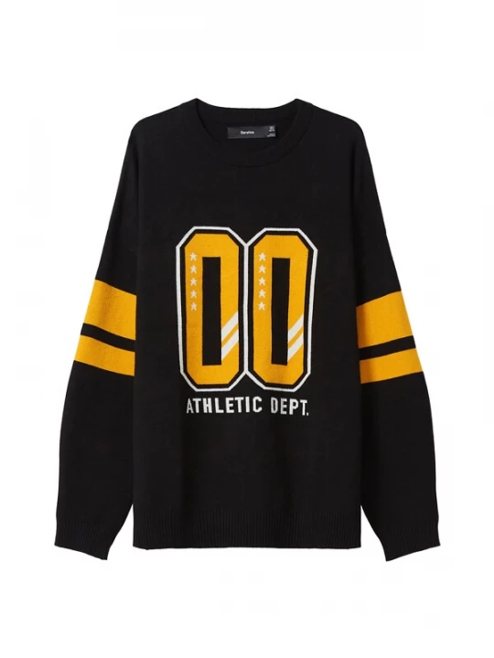 Foto van product Bershka Sweatshirt geel / zwart / wit