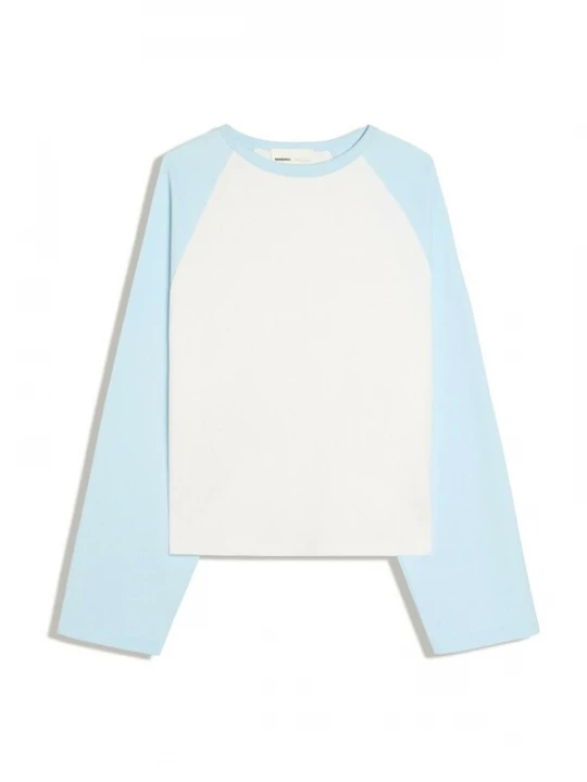 Foto van product Bershka Sweatshirt lichtblauw / wit