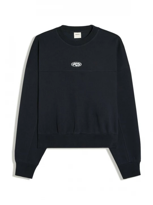 Foto van product Bershka Sweatshirt nachtblauw / wit