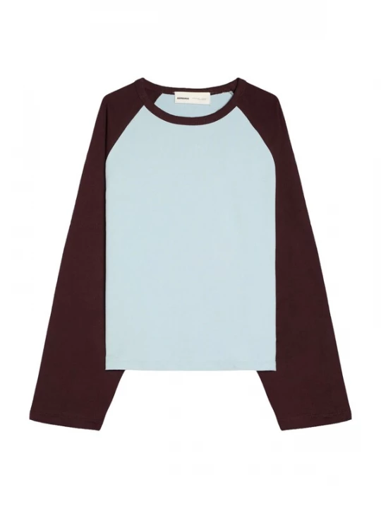 Foto van product Bershka Sweatshirt pastelblauw / donkerbruin