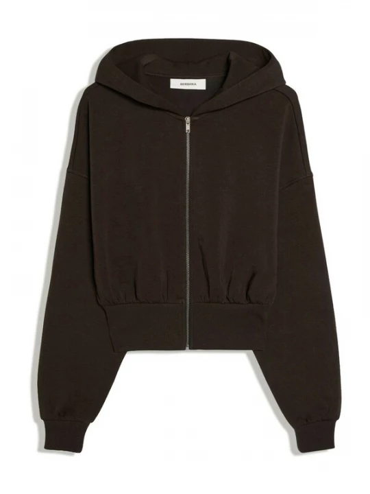 Foto van product Bershka Sweatvest donkerbruin