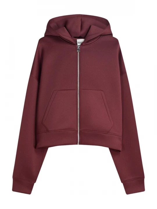 Foto van product Bershka Sweatvest wijnrood