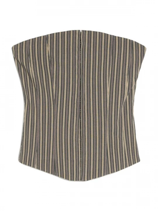 Foto van product Bershka Top champagne / grijs / mauve