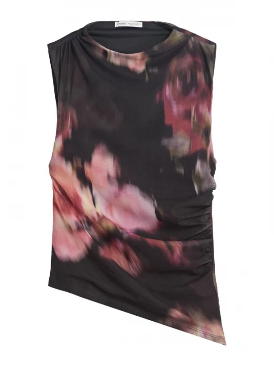 Foto van product Bershka Top groen / oudroze / rood / zwart