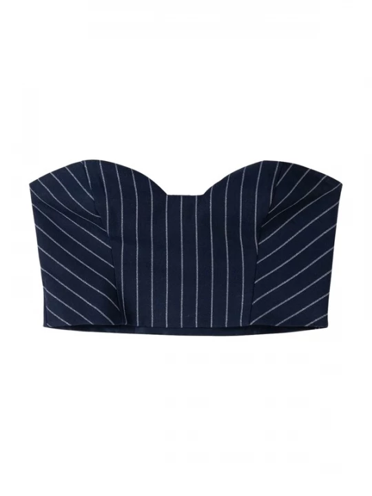 Foto van product Bershka Top marine / zilver