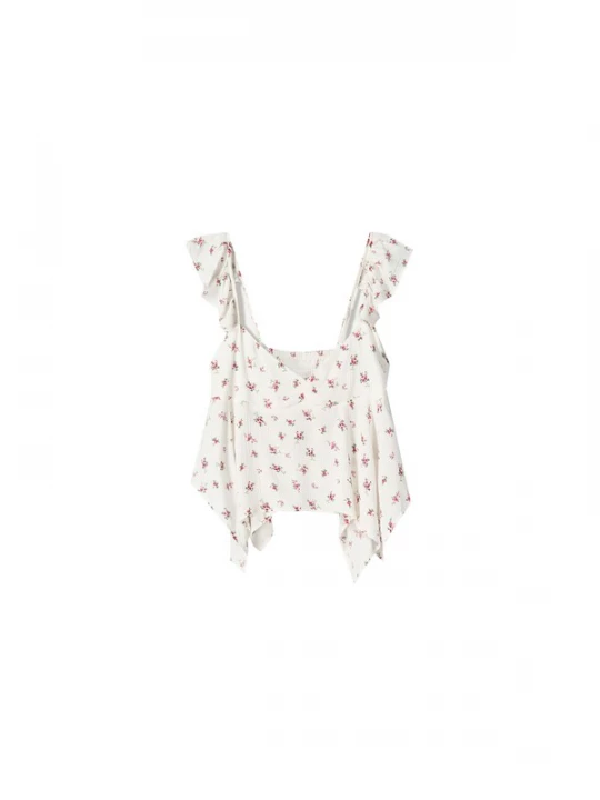 Foto van product Bershka Top spar / rosa / wit