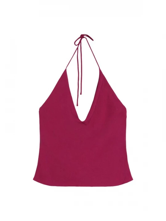 Foto van product Bershka Top wijnrood