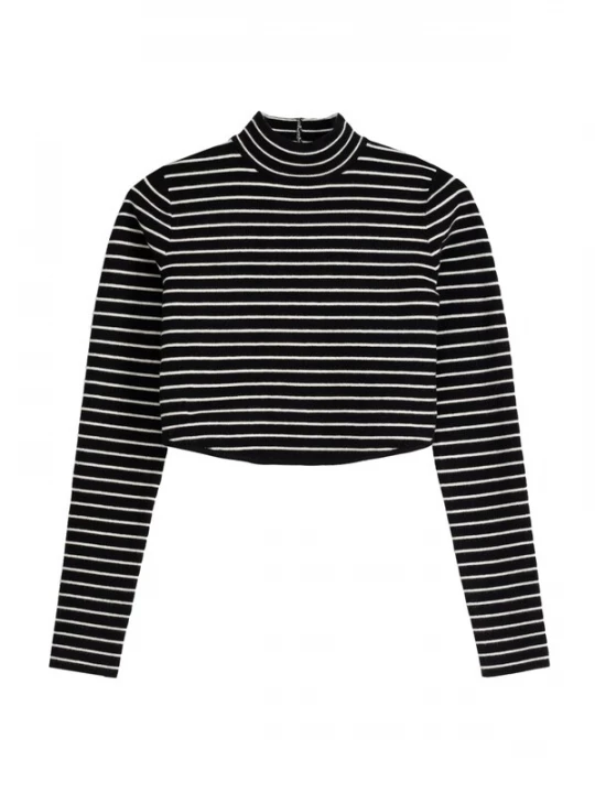 Foto van product Bershka Trui zwart / wit