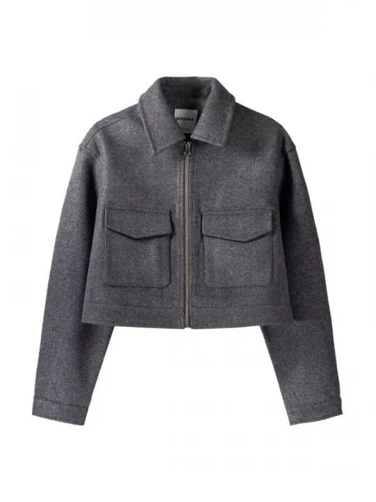 Foto van product Bershka Tussenjas antraciet