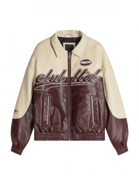 Foto van product Bershka Tussenjas crème / bourgogne