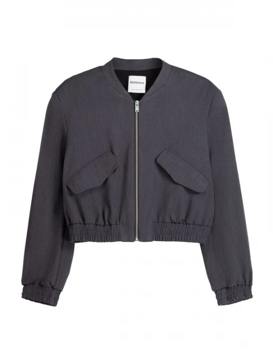 Foto van product Bershka Tussenjas donkergrijs