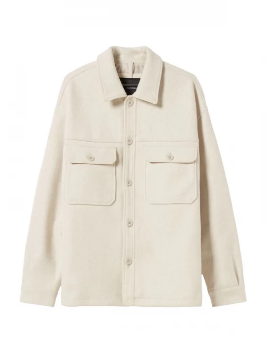 Foto van product Bershka Tussenjas ecru