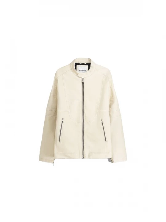Foto van product Bershka Tussenjas wolwit