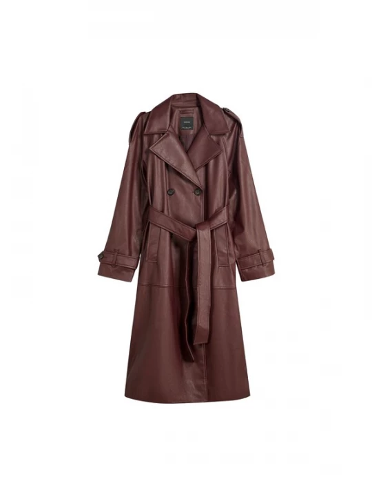 Foto van product Bershka Tussenmantel donkerrood