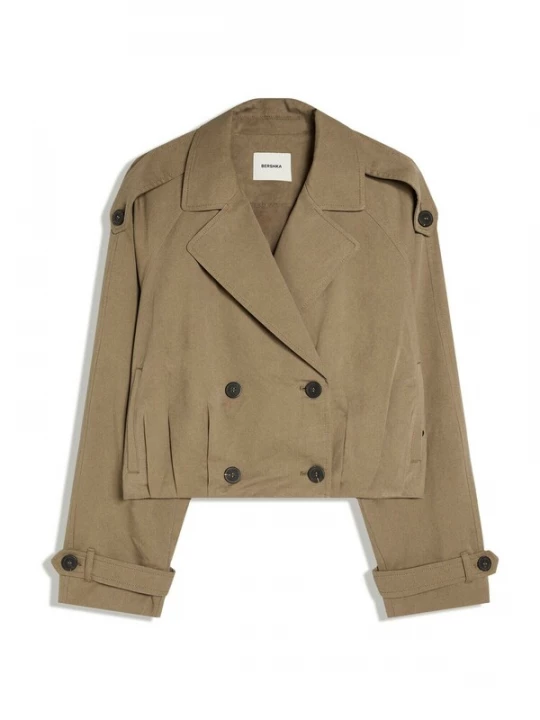 Foto van product Bershka Tussenmantel taupe