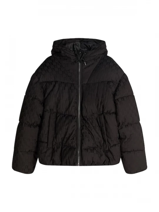 Foto van product Bershka Winterjas zwart / black denim