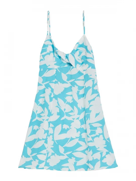 Foto van product Bershka Zomerjurk azuur / natuurwit