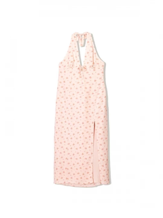Foto van product Bershka Zomerjurk geel / groen / pink / rosa