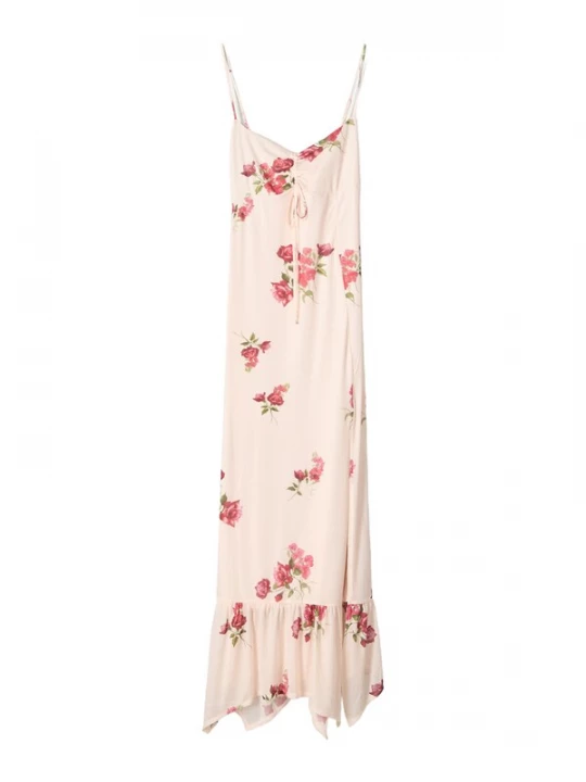 Foto van product Bershka Zomerjurk groen / pink / rosa