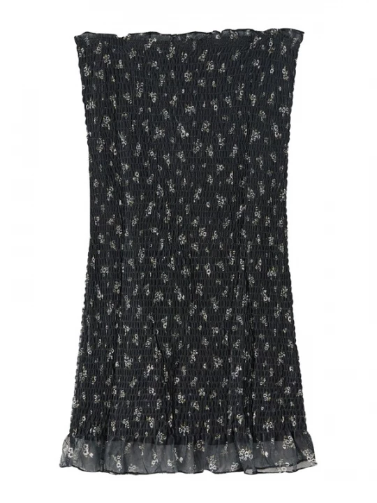 Foto van product Bershka Zomerjurk lichtgrijs / zwart