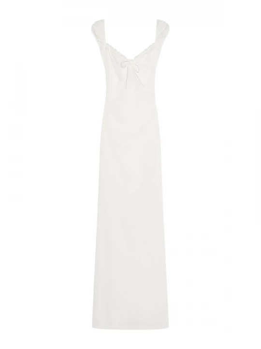 Foto van product Bershka Zomerjurk offwhite