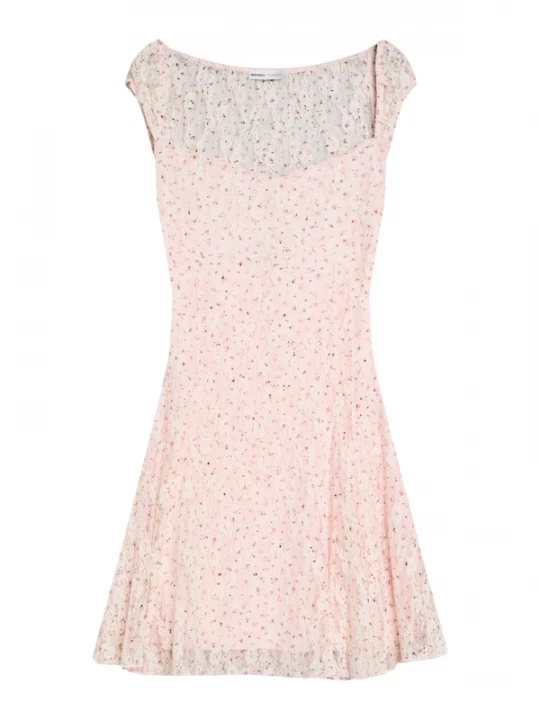 Foto van product Bershka Zomerjurk oranje / pastelroze / bourgogne