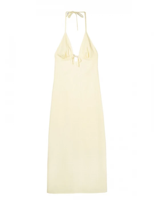 Foto van product Bershka Zomerjurk pasteelgeel