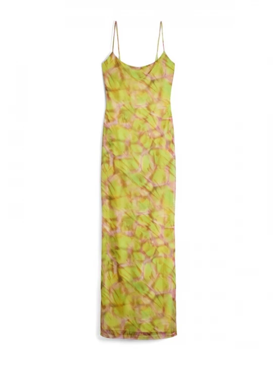 Foto van product Bershka Zomerjurk riet / kiwi / rosé