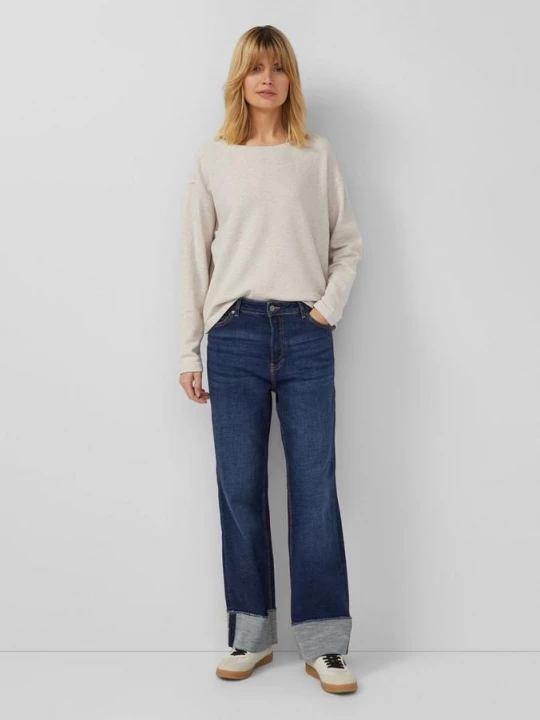 Foto van product Beth jeans / normale pasvorm / halfhoog / rechte pijp / licht elastisch met rolzoom s.Oliver blauw
