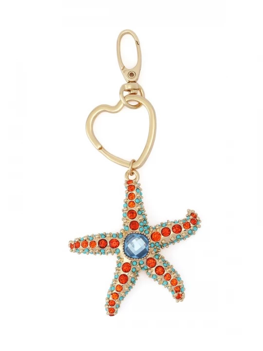Foto van product Betsey Johnson Sleutelhanger 'Seestern' goud / oranje