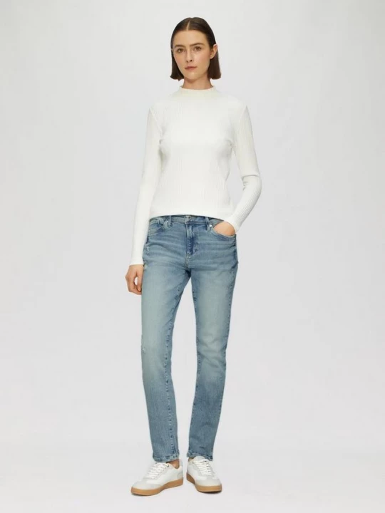 Foto van product Betsy jeans / slim fit / mid rise / slanke pijp / vintage look s.Oliver blauw