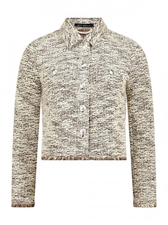 Foto van product Betty Barclay Gebreid vest crème / zwart