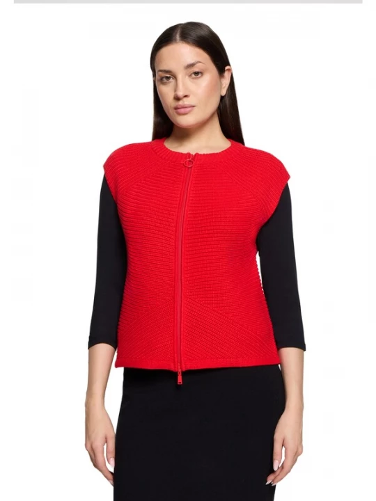 Foto van product Betty Barclay Gebreid vest rood