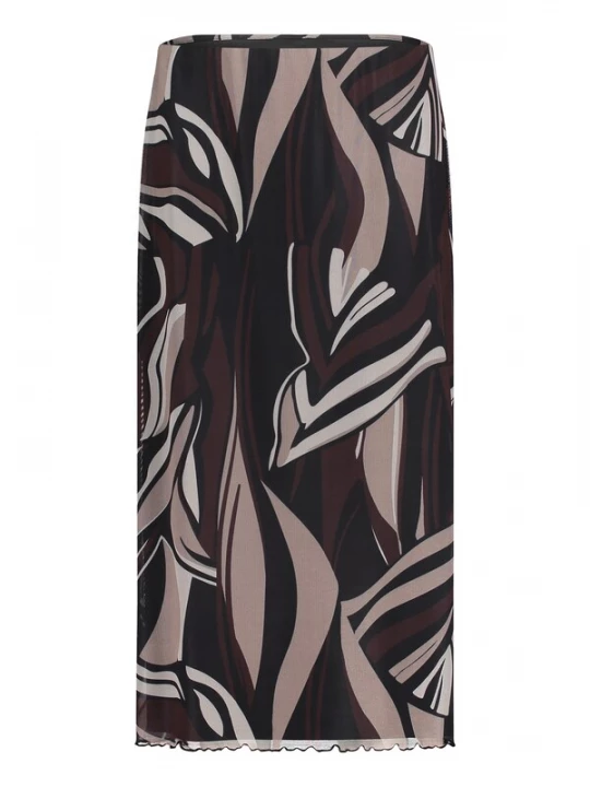 Foto van product Betty Barclay Rok beige / chocoladebruin / taupe