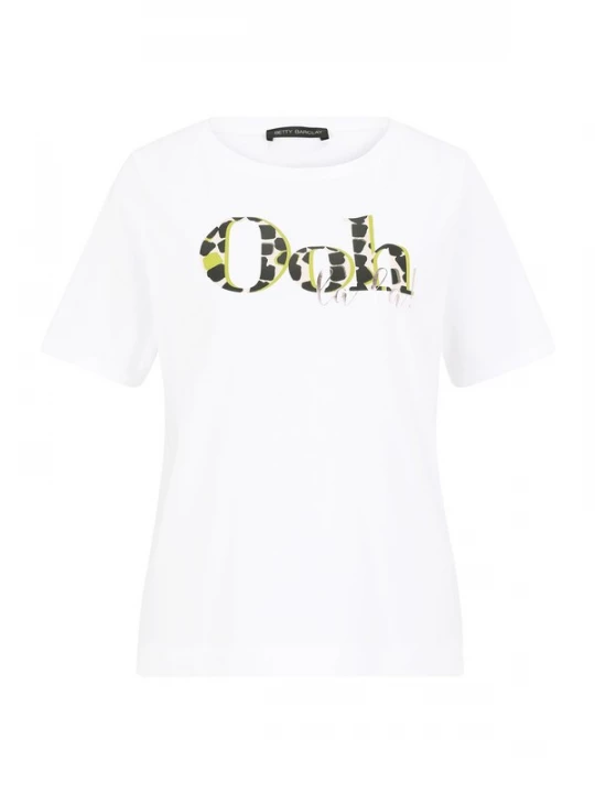 Foto van product Betty Barclay Shirt beige / grasgroen / zwart / wit
