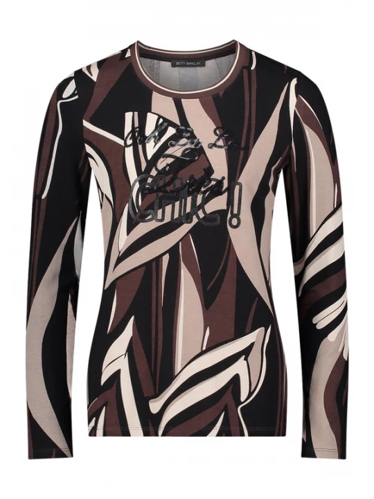 Foto van product Betty Barclay Shirt beige / taupe / zwart
